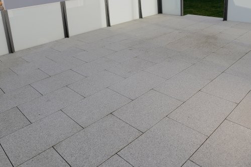 Granit weiß-grau, Terrasse