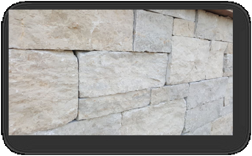 Jura Mauersteine SONAT T313 beige-grau-gemischtfarbig, gesägt + gespalten + getrommelt